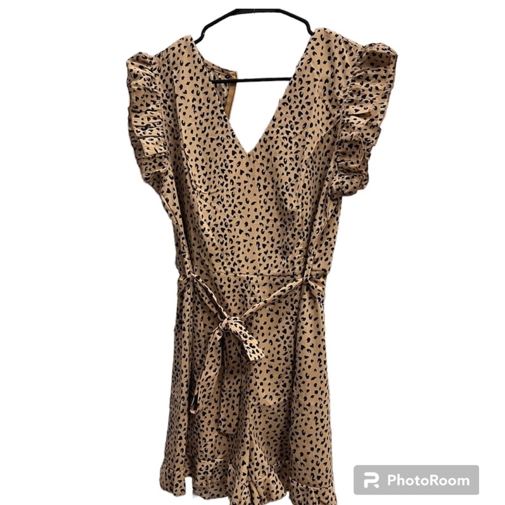 Leopard print romper